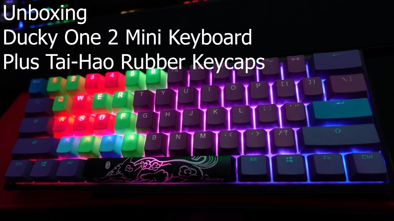 Unboxing Ducky One 2 Mini Rgb Keyboard Plus Tai Hao Rubber Keycaps Youtube