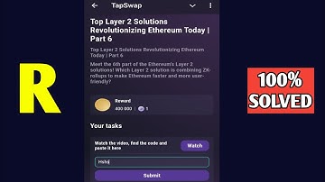 Top Layer 2 Solutions Revolutionizing Ethereum Today | Part 6 | Tapswap Code
