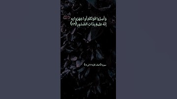 سورة الملك الآية ١٢و١٣و١٤و١٥ بصوت الشيخ احمد العجمي #القران_الكريم_في_الصباح