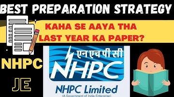NHPC JE BEST PREPARATION STRATEGY BY NHPC ENGINEER | NHPC PYQ SOURCE |