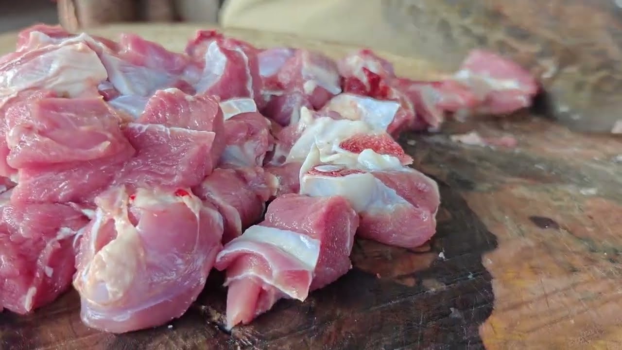 Sailani mutton shop || the art of expert mutton🥩butchery/