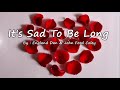 Its&#39;s Sad To Be Long - England Dan and John Ford Coley (Lyrics)