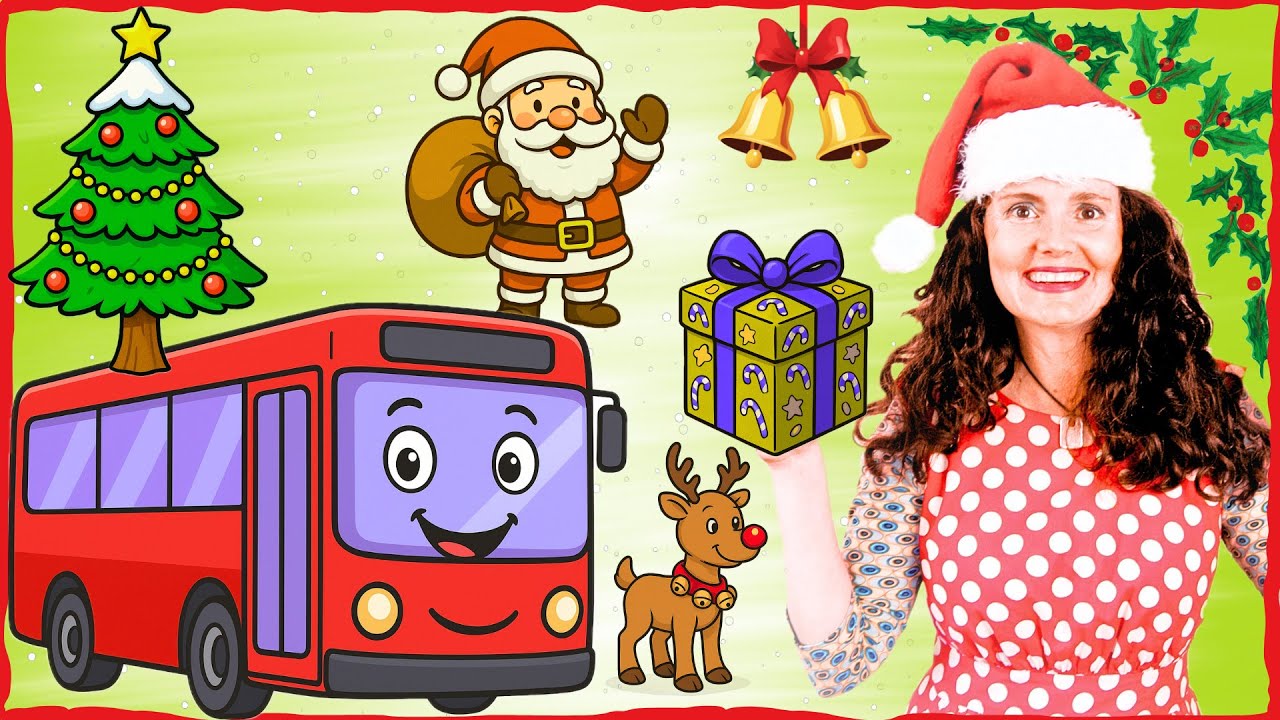 Little Feet Music: Christmas Wheels on the Bus Sing-Along! Nursery Rhymes and Kids' Songs! Santa!