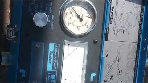 Hidraulic testing CAT 345 1 video