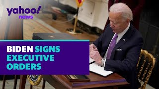 Biden signs econ executive orders