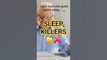 3 Bad Habits That Ruin Your Sleep 😴❌ | Senior Health Tips