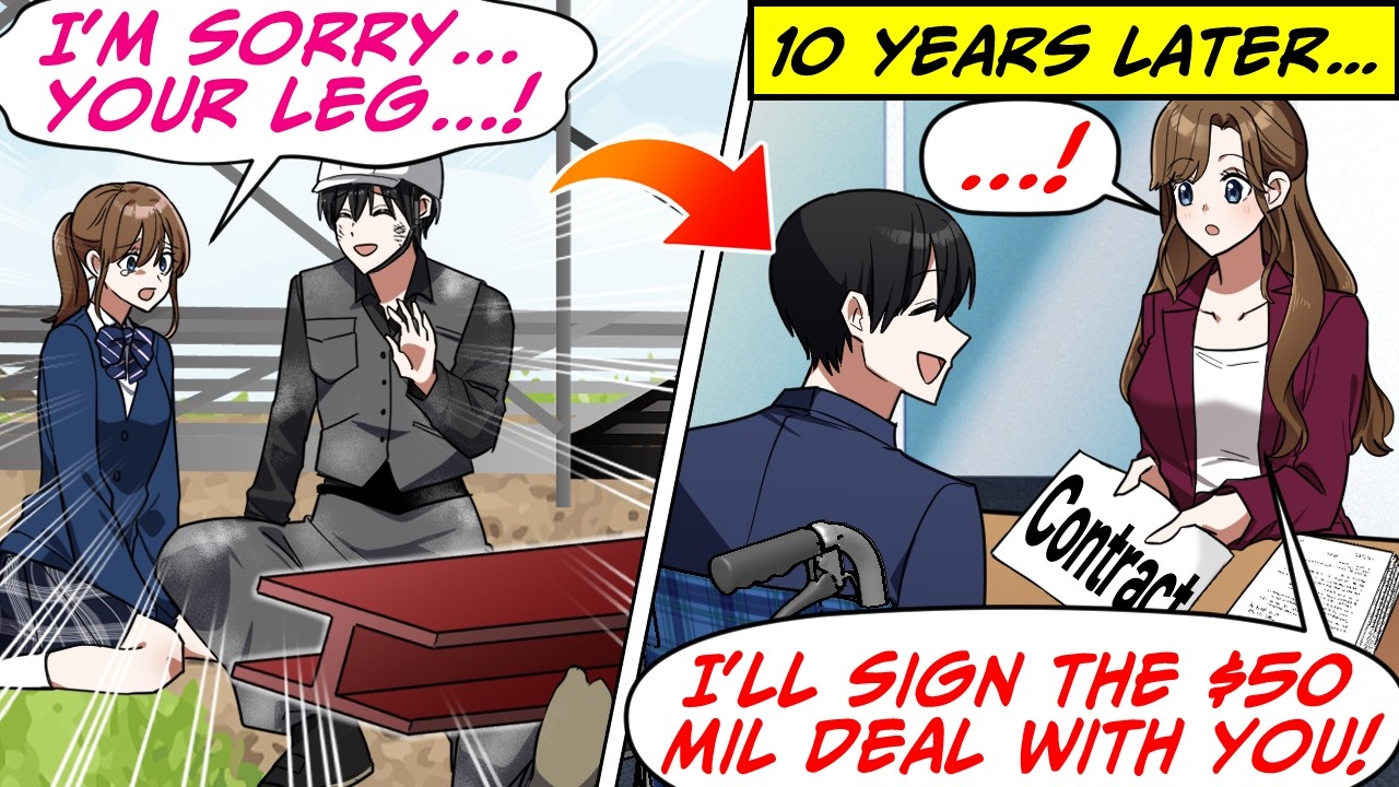 I Got Hurt Saving a Girl at a Job Site! But Then 10 Years Later, This CEO…[RomCom Manga Dub]