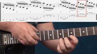 Guitar lick Cascading suspense