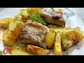 Свиные Ребрышки,Запеченные в Духовке с Картошечкой! Очень  Вкусно!!!