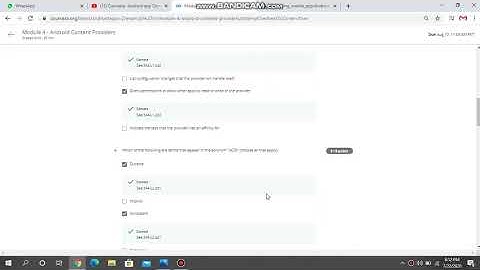 Coursera Android app Components part 2|| module 4|| Quiz Answers by Abrar Ahmed