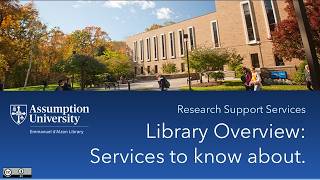 Library Orientation: Services to know about