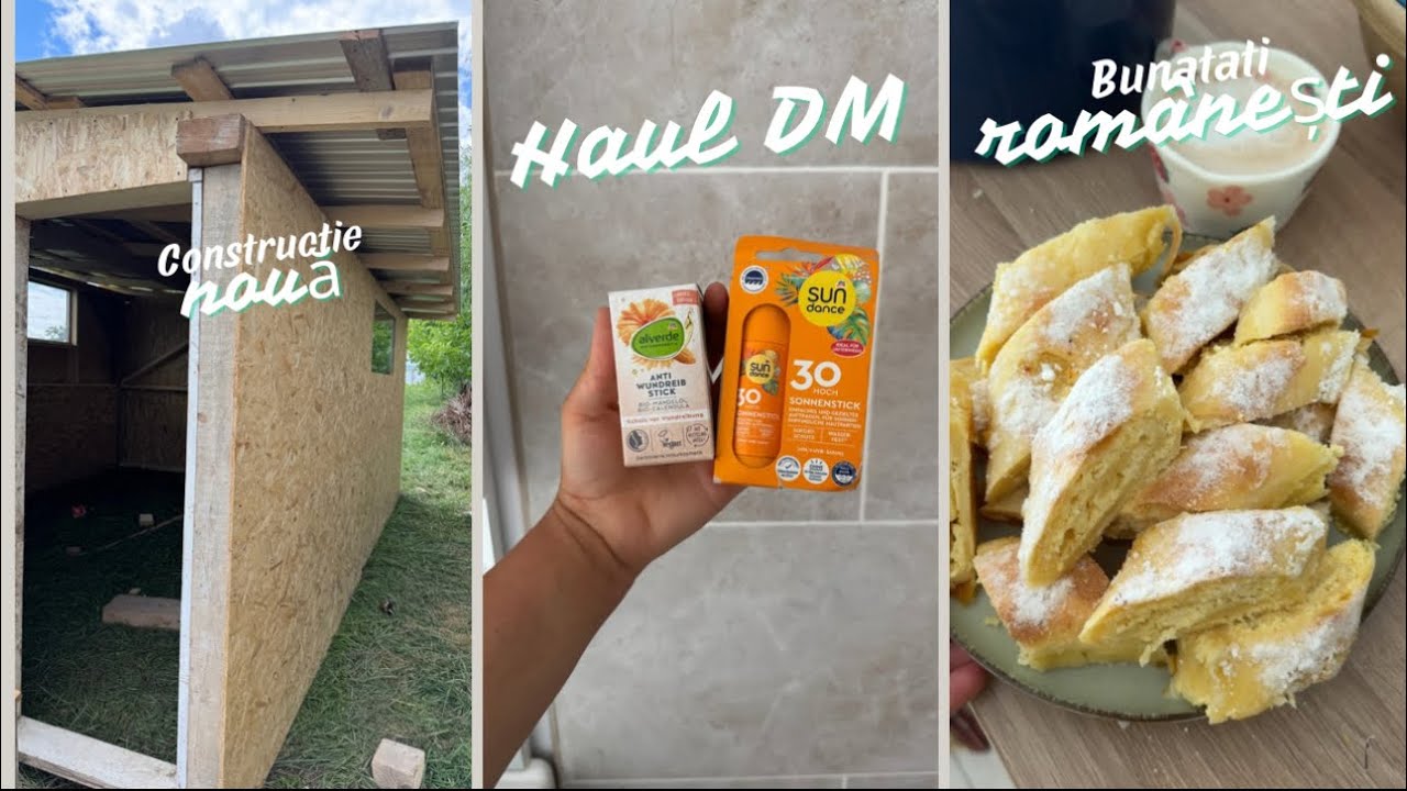 VLOG | Construcție nouă, vă arăt ce am luat din DM și pregătesc bunătăți românești