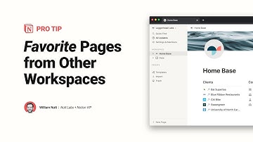 Notion Pro Tip: "Favorite" Pages from Other Workspaces