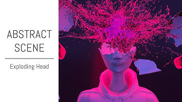 Abstract Scene - Exploding Head
