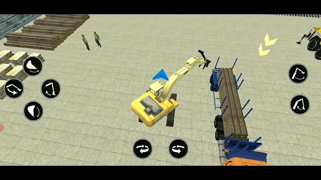 Long Transporter Truck.Long Trailer Truck Transporting Construction Vehicles Gameplay Android 2022