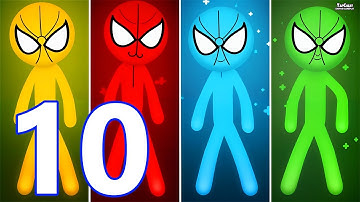 Stickman Party - Gameplay Part 10 Random MiniGames 1 2 3 4 Players Free Games Adventure New Update