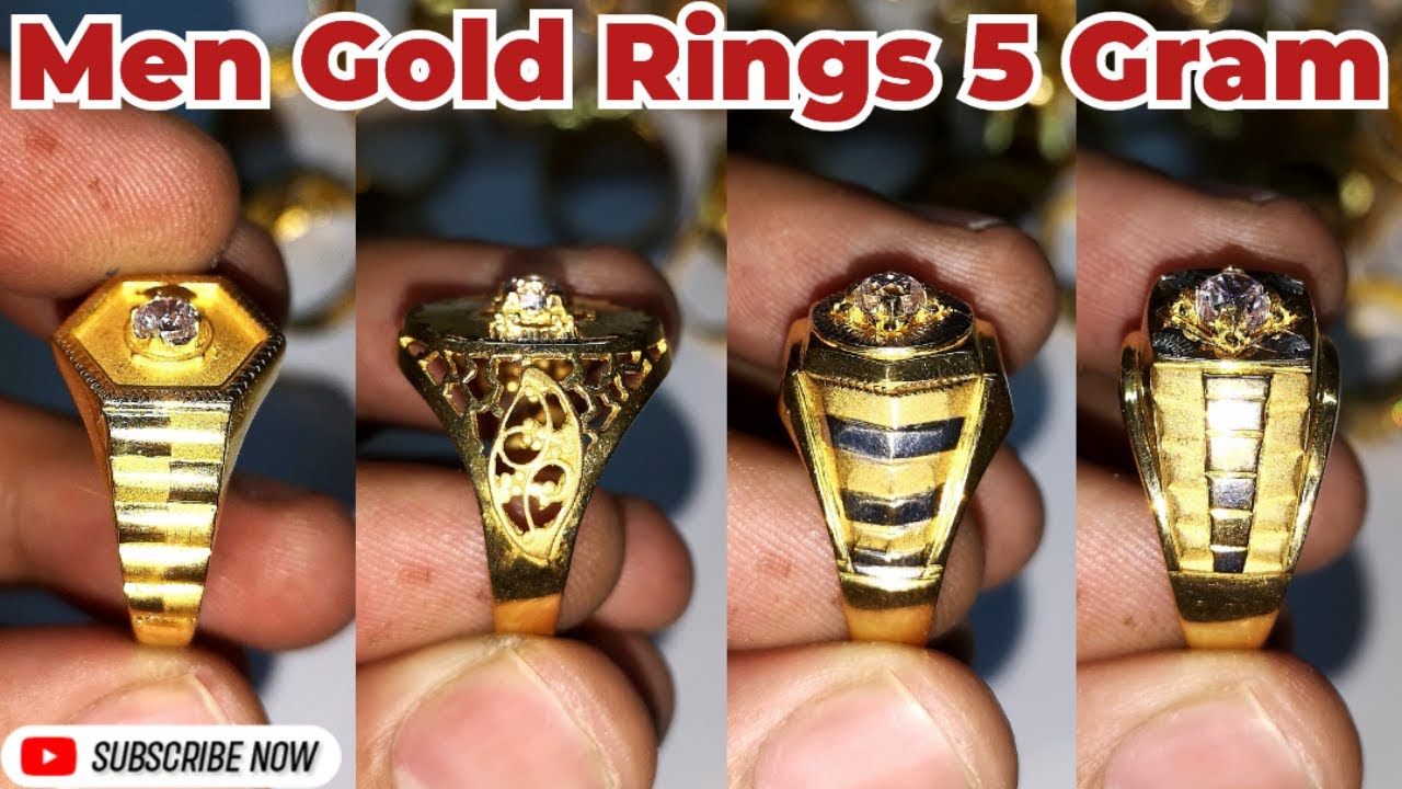 6K 5g Men Gold Plated Ring at Rs 4800/piece in New Delhi | ID: 2849749087162