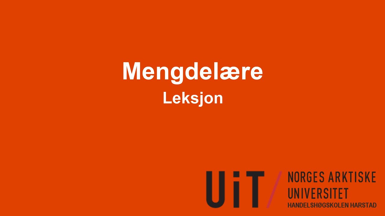 Mengdelære i sannsynlighetsregning