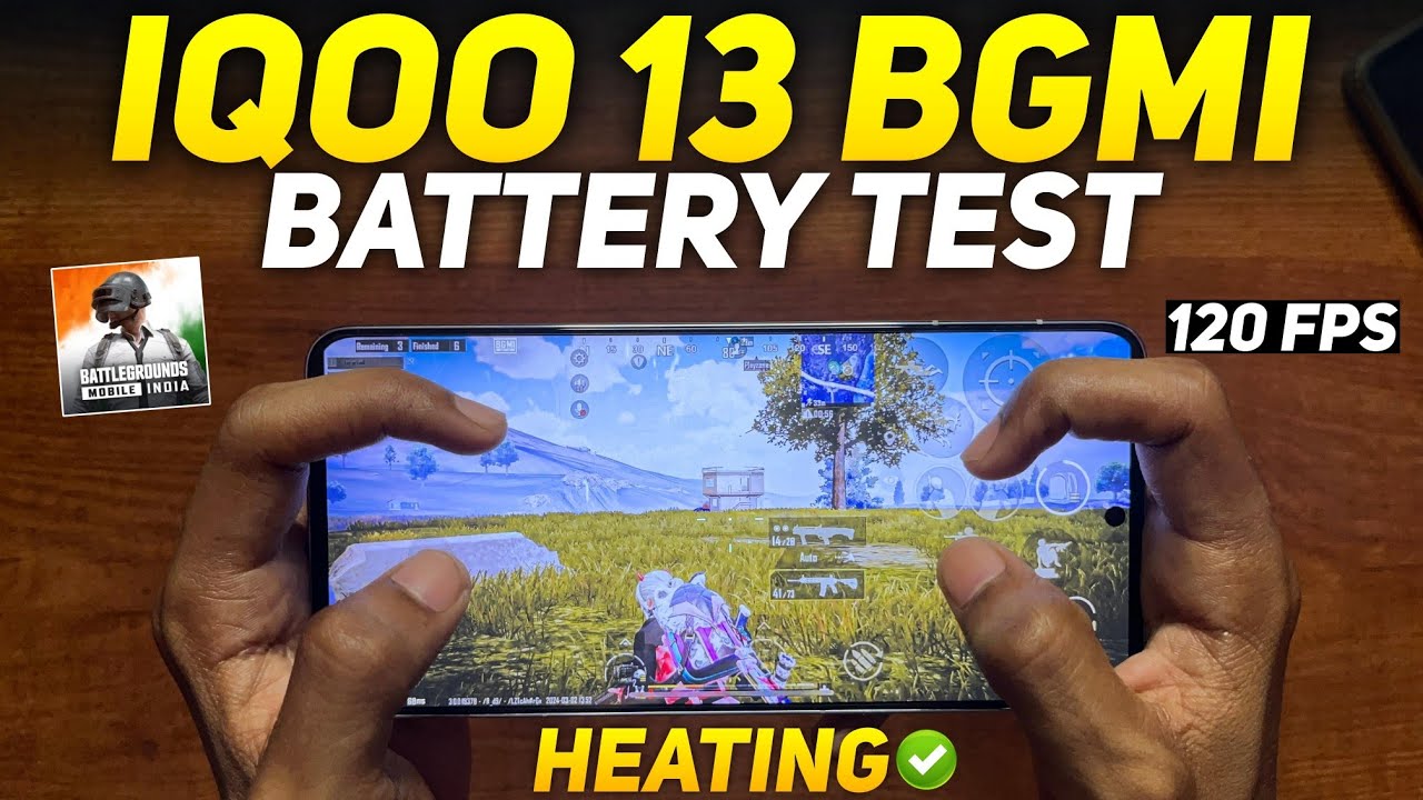IQOO 13 BGMI BATTERY DRAIN TEST 🔥 120 FPS BGMI TEST REVIEW | BEST ...