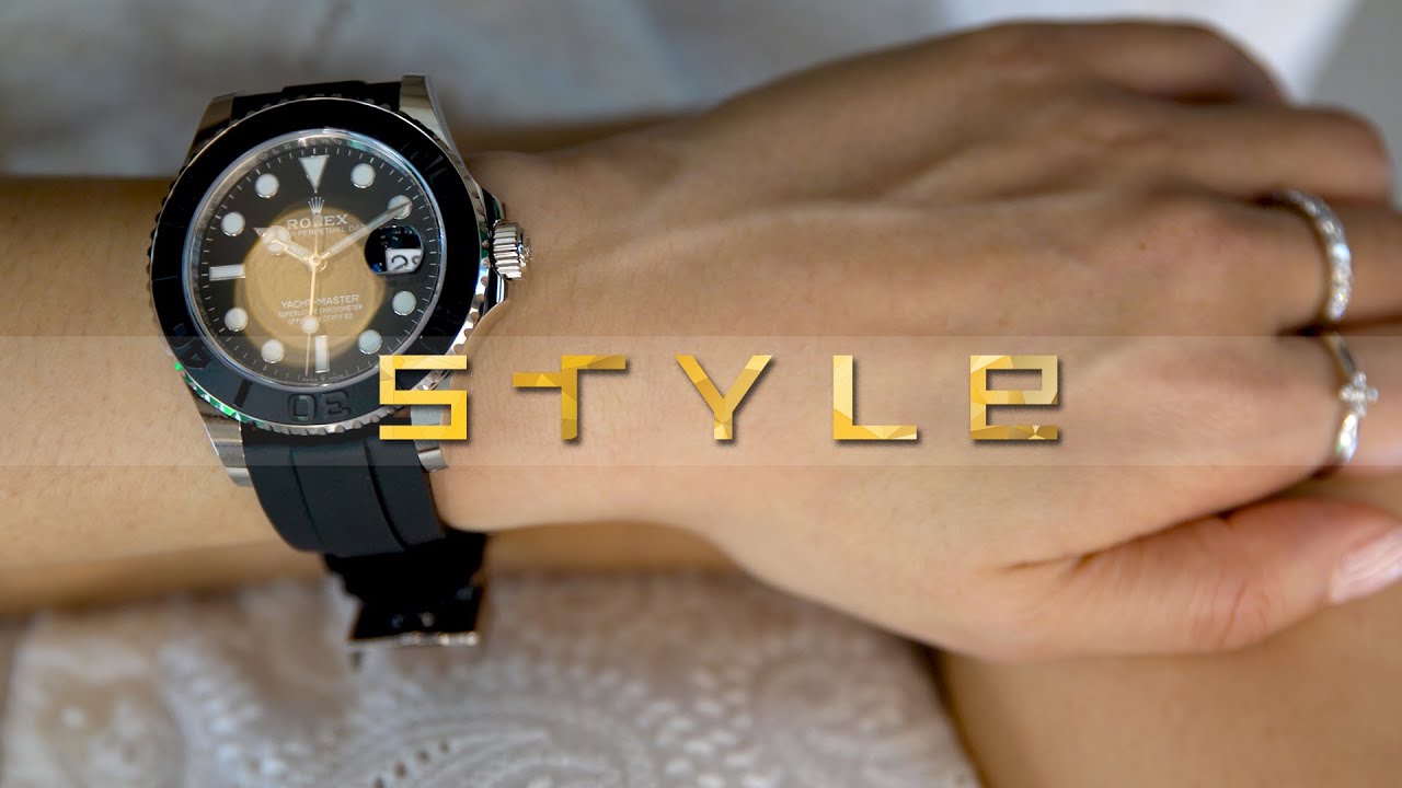 Rolex Yacht-Master 42 - Oysterflex - Black Dial for $30,000 for