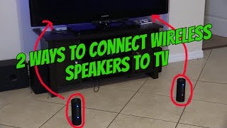 2 ways how to connect / link bluetooth wireless speakers tv for stereo
surround sound using audio transmitter or fire stick. see links below
st...