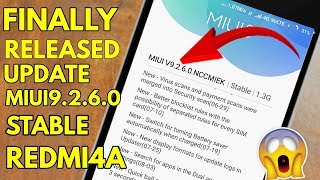 MIUI 9 Global Stable ROM V9.2.6.0.NCCMIEK for Redmi 4A: Full Changelog &amp; Download  Techno digital
