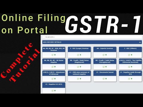 GST Return Filing | How to File GSTR 1 | GST Return Filing Kaise Kare ...