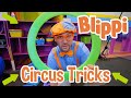 Blippi Learns Circus Tricks! | Trampoline & Hula Hoops For Kids | Educational Videos for Toddlers