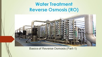 Reverse Osmosis Basis/ Water Treatment and Filtration spectrum related with Impurities