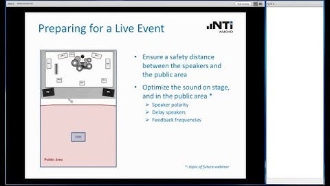 NTi Audio Webinar: Introduction to Live Event Monitoring