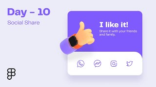 Daily UI Design Challenge | Day - 10 | Social Share