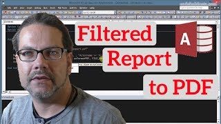 Export Filtered Access Report to PDF