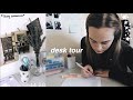 Aesthetic University Desk Tour (finally!) || study enthusiast