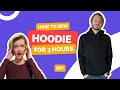 How To Sew A Valentine's Day Hoodie In 3 Hours! DIY. Sewing tutorial. Pattern included.