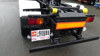 中古トラック 日野 レンジャー増ﾄﾝ アームロール 脱着式コンテナ専用車 7.9t積載 平成17年式 外装と下回り