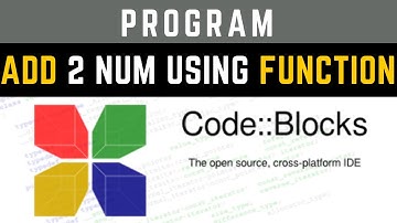 C program tutorial write a program to add two numbers using FUNCTION