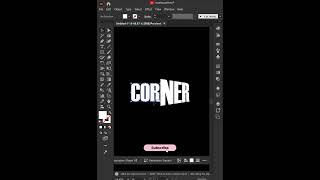 Corner Text effect in Adobe illustrator 2026 #tutorial
