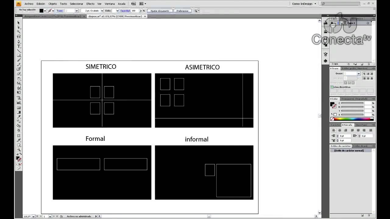 Tutoriales diseño gráfico // Tipos de composición