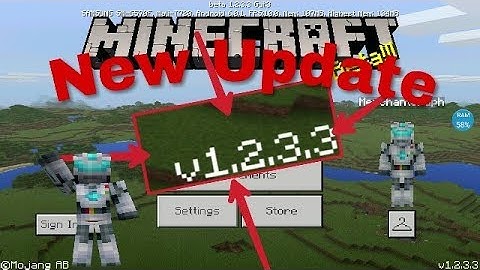 New Minecraft Pocket Edition Update 1.2.3.3(MCPE BETA)