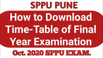 How to Download Time-Table on SPPU Website |Final Year Backlog & Regular | पहा सविस्तर माहिती |
