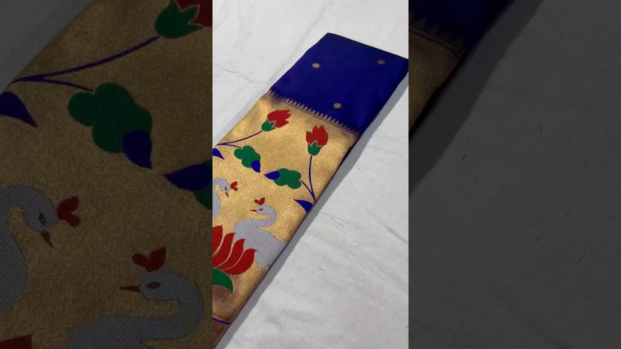 Half-Half Unique Paithani Silk Saree