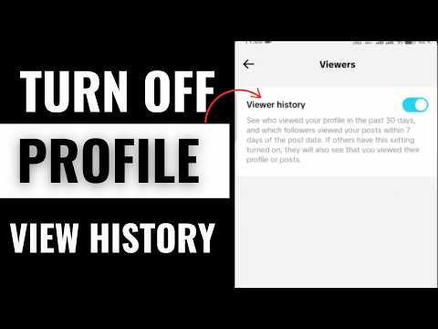 How to Turn Off TikTok Profile View History