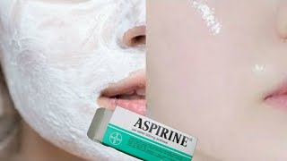 ADD ASPIRIN! PORCELAIN SKIN!  WHITENING FACE MASK #skincare