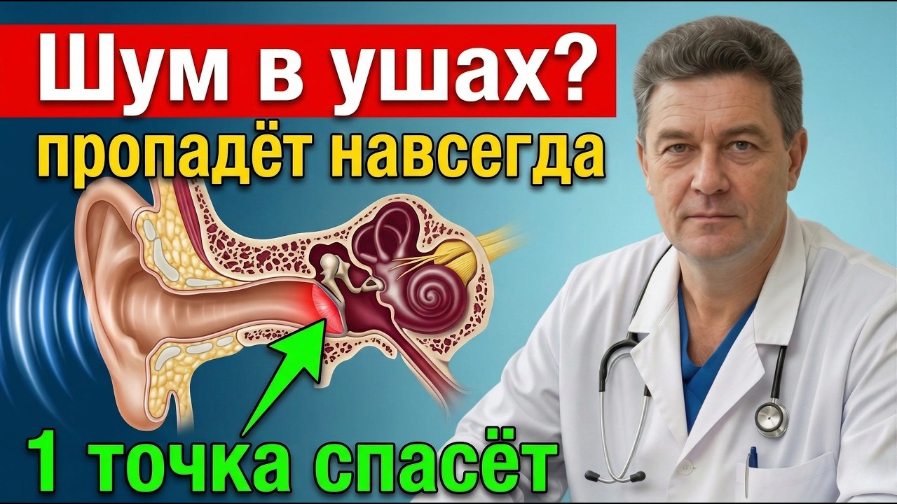 ВЫКЛЮЧИТЕ ШУМ В УШАХ! Одна точка + древняя техника — и звон уйдёт | УПРАЖНЕНИЯ