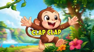 Funny Dancing Monkey 🐒 | Kids Poem &amp; Fun Animal Song