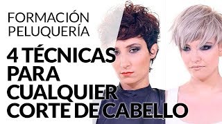 4 TÉCNICAS PARA CUALQUIER CORTE DE CABELLO ▷ EXPLICADAS PASO A PASO