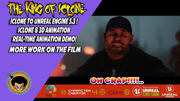 Animation Progression Episode:020 iclone to unreal engine 5.3!  Iclone 8.4 3d animation Demo!