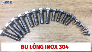 Bu Lông Inox 201/304/316 – Bu Lông M4, M5, M6, M8, M10, M12, M14, M16, M20…