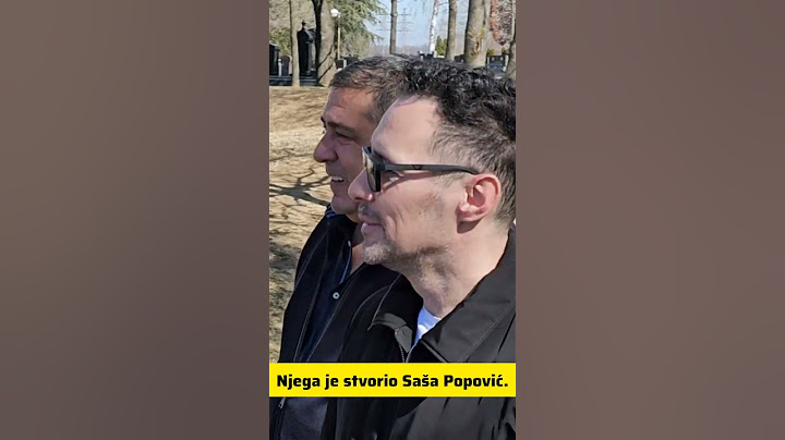 NJEGA JE STVORIO SAŠA POPOVIĆ