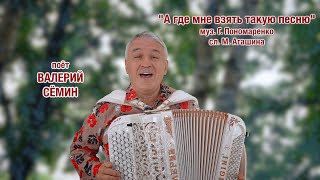 &quot;А ГДЕ МНЕ ВЗЯТЬ ТАКУЮ ПЕСНЮ&quot; ❤️❤️❤️ Поёт под баян Валерий Сёмин 🔥 Душевно и красиво ❤️
